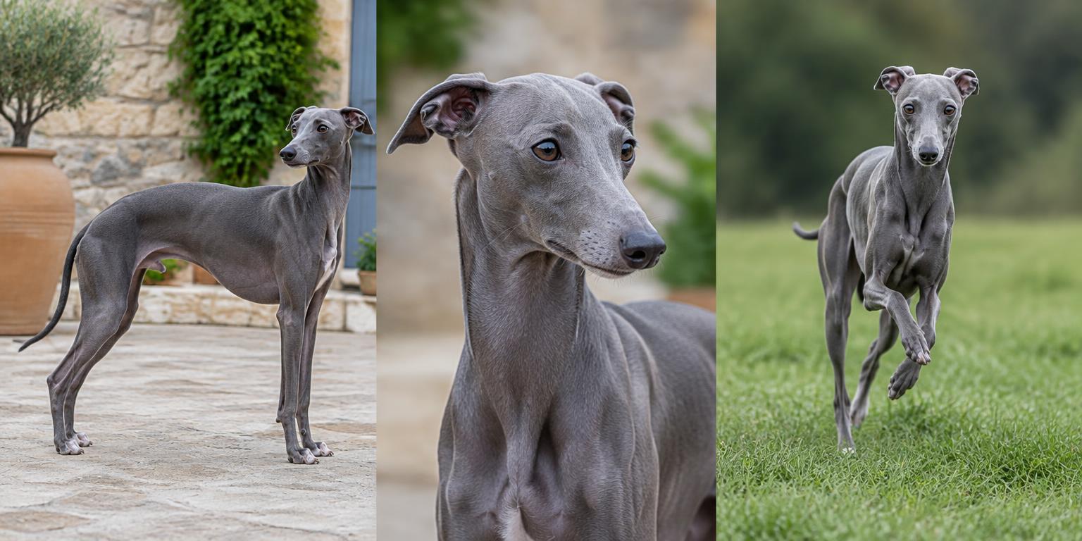 Galgo italiano color Azul