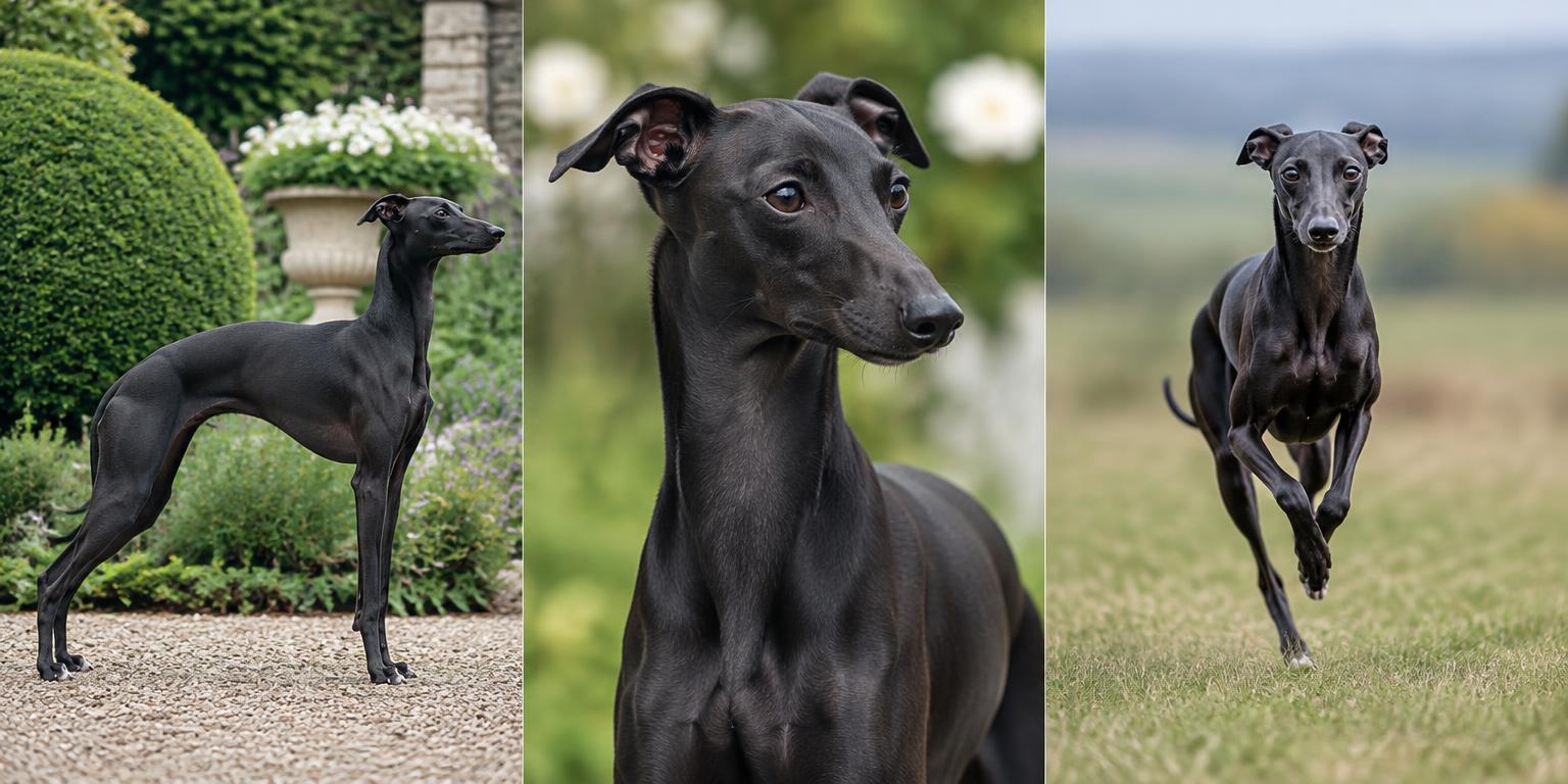 Galgo italiano color Negro